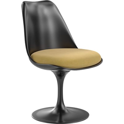 Knoll International Saarinen Tulip Stoel - Hallingdal 65 (407) - white yellow - zwart
