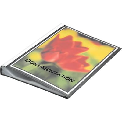 FolderSys presentatiemap met vak vooraan, voor A4-formaat, 50 hoesjes