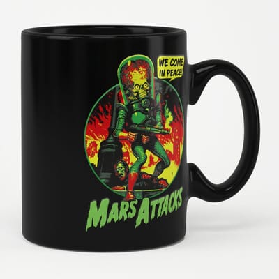 Mars Attacks Kopje/koffiemok We Come In Peace Mug