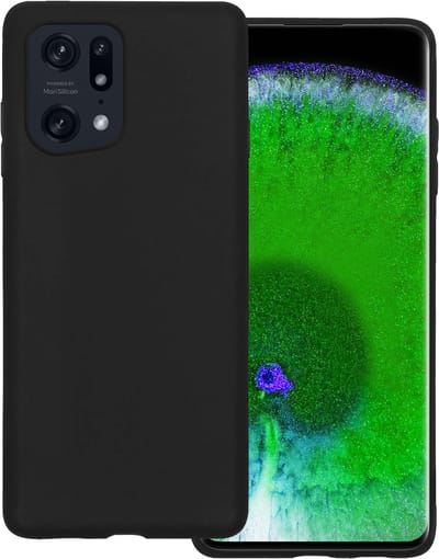 Hoesje Geschikt voor OPPO Find X5 - Sterk & Shockproof - Hoes Cover - Siliconen Case - Zwart
