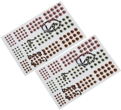 Dailygoods- Visogen Set - 366 Kunststof Kunstaas Ogen - 3D Driedimensionaal - Vissen Lokken Aas - Gemakkelijk te Gebruiken - Lichtgewicht