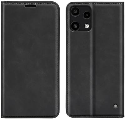 MobyDefend Hoesje - Geschikt voor Nothing Phone (3a) Lite - Luxe Wallet Bookcase (Magnetische Sluiting) - Zwart
