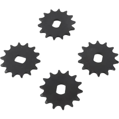 Lot de 4 pignons de moteur 14 dents en acier haute résistance pour modification de chaîne 420 gray