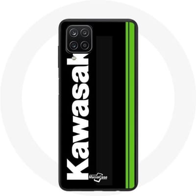 Coque - Maniacase - Galaxy A12 - Noir - Souple - Kawasaki logo