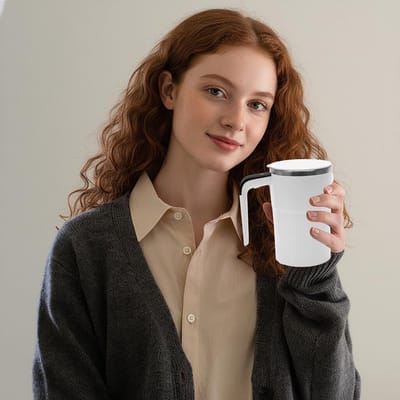 Automatische Koffiemok met Zelfroerfunctie - 0.36 L voor Koffie en Eiwitpoeder, Ideaal voor Thuis en Kantoor