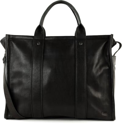 Bear Design Pepe XL Leren Totebag - Handtas - Laptoptas - 15,6 inch - Zwart