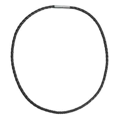 Rafaela Donata  Leder ketting - 2,8 - Echt leder - antiek bruin / antieke natuur - 42 cm