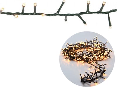 Cheqo® Kerstboomverlichting - Micro Clusterverlichting - Kerstlampjes - Led Verlichting - Kerstverlichting voor Binnen en Buiten - 700 LED - 14 Meter - Extra Warm Wit