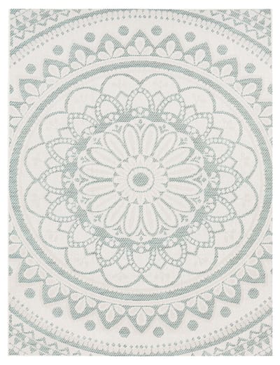 Binnen- en buitenkleed Breezy turquoise 160x220 cm