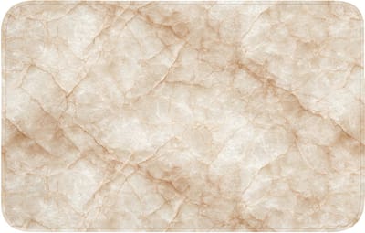 WC mat 80x50 cm - Antislip - Kristalstructuur - Bruin - Marmer - Toiletmat - Vloermat - Douchemat - Toilet tapijt - Toiletmatten