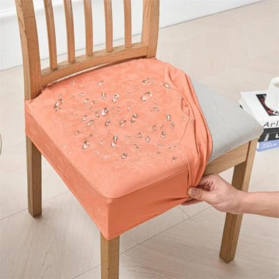 1/6 STuks Waterdichte PU Leer Stoelhoes Afneembaar Eetkamerstoelen Overtrekken Elastische Stoelzitting Covers voor Keuken el Bruiloft 1PC