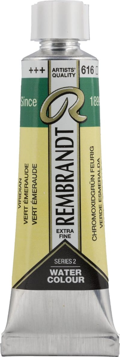 Rembrandt Aquarelverf Tube 10 ml Vert Émeraude 616