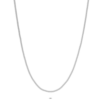 Twice As Nice Halsketting in zilver, slangketting 42cm