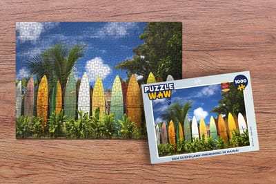 Puzzel Een surfplank-omheining in Hawaï - Legpuzzel - Puzzel 1000 stukjes volwassenen