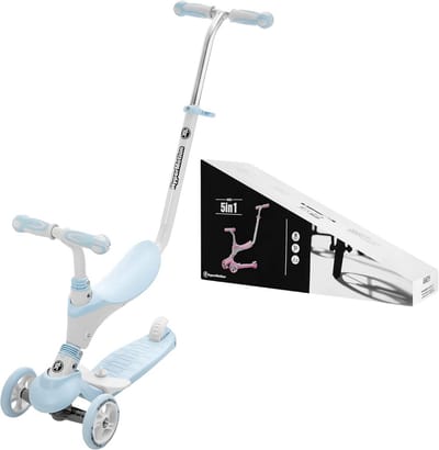 3-in-1 Kinderstep met Zitje en Stuurfiets voor Peuters