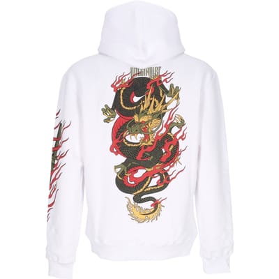 Herenhoodie Ryu Dragon Hoodie Wit