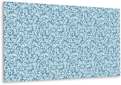 Tulup PVC Wandpaneel - Keramisch Mozaïek Vinyl Wandpaneel - 100 cm x 50 cm - Blauw Vinyl Wandbekleding - 1 stuk - Wandpaneel Zelfklevend - Mozaïek Muurpaneel - Vinyl Wandpaneel - Plaktegels Keuken en Badkamer