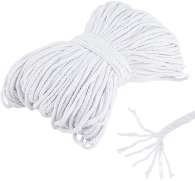 Dailygoods- Katoenen Touw 100 m - 5 mm Diameter - Trekkoord - Macramé Koord - Handwerk - Duurzaam Materiaal