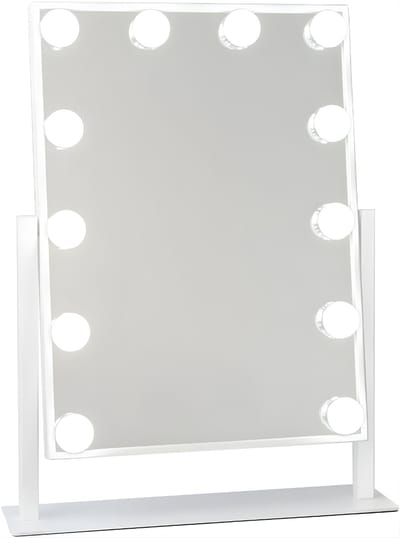 AHD® Vanity Spiegel - Hollywood Spiegel - Vanity - Wit - 48cm x 36cm x 1cm
