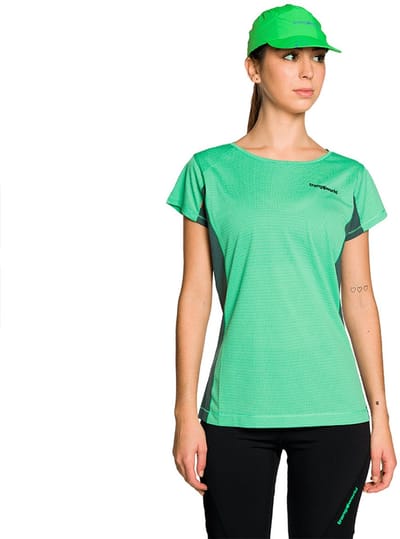Trangoworld Ruente T-shirt Met Korte Mouwen Groen S Vrouw