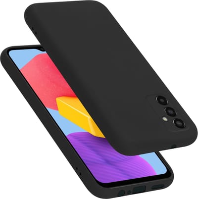 Cadorabo Hoesje geschikt voor Samsung Galaxy M13 4G in LIQUID ZWART - Beschermhoes gemaakt van flexibel TPU silicone Case Cover