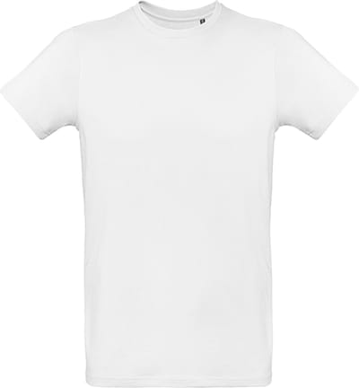 T-shirt met ronde hals 'Organic Inspire Plus'/men Wit - S