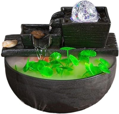 Desktop Fontein Kantoor TV-kast Desktop Fontein Cyclus Waterpartijen Keramisch Aquarium Fortuin Decoratieve Ornamenten tafelblad fontein