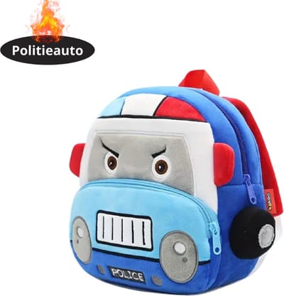 Livano Kinder Rugzak - Jongen - Meisje - Schooltas - Backpack - Politieauto