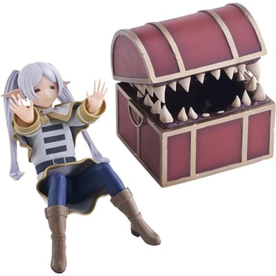 Originele SEGA Frieren Beyond Journey's End Frieren Schatkist Monster Anime Figuur Speelgoed Varen Noodle Stopper Actiefiguur gray