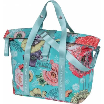 Waterdichte polyester fietshandtas met reflecterend materiaal Basil Bloom field klickfix