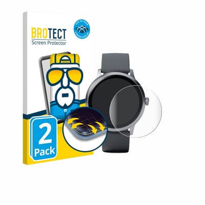 BROTECT - Screenprotector voor Pebble Round 2 - Folie Beschermfolie transparant volledig dekking - 2 Stuks
