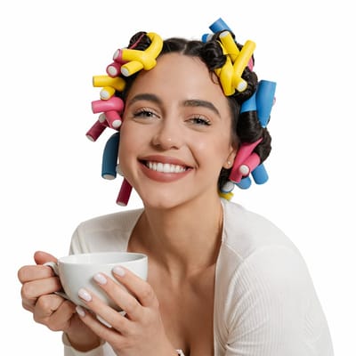 BukkitBow - Set Foam Papillotten Haarkrullers - Soft Curlers Haar Rollers - Krullen Styling - 10 Stuks