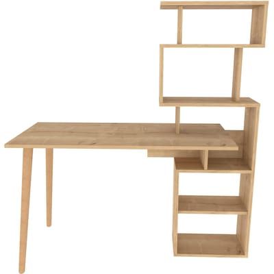 Asir Bureau - Eiken - 133 x 146,4 x 55 cm