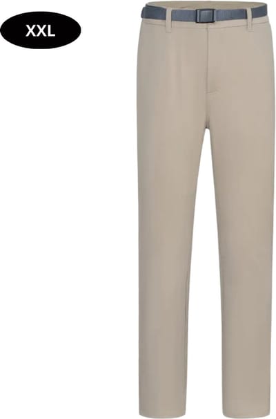 Livano Golfbroek Heren - Golfkleding - Golfen - Golf Accessoires - Nette Pantalon - Beige XXL - Maat 54