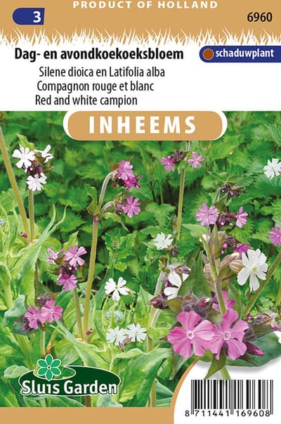 Sluis garden - Inheemse bloemenzaden - Dag- en avondkoekoeksbloem - geproduceerd in Nederland