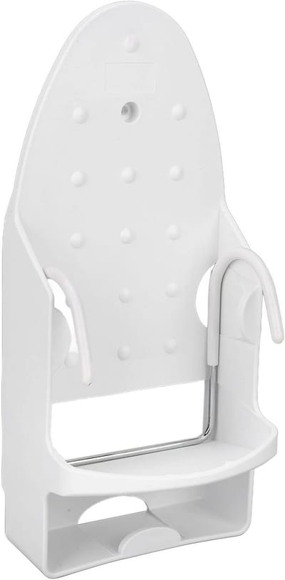 Strijkijzerhouder - Strijkplank organizer - Ruimte Besparen - Hittebestendig PBT - 34x15x12 cm - Wit