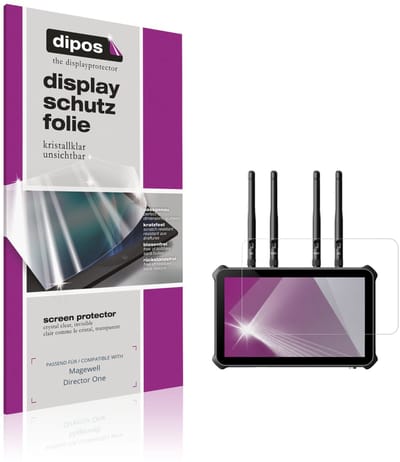 dipos – 2x Beschermfolie geschikt voor Magewell Director One | Krasbestendige & heldere Screenprotector Ultra-Thin