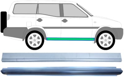 Reparatie dorpel voor Nissan Terrano II 1993-2005 / Links = Rechts / Set