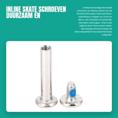 Dailygoods- Inline Skate Schroeven 10 stuks 31mm/36mm - Duurzaam Ijzer - Fittings - Hardware - Skates - Professionele Kwaliteit