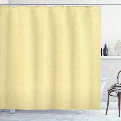 ABAKUHAUS Sc_142983 175x180 Douchgordijn – Geel, Polyester