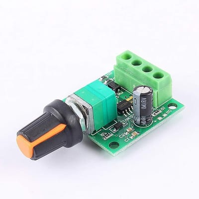Toerentalregelaar Motor - Snelheidsregelaar DC - Motoren Sturen - Breed Spanningsbereik - 32x32x15 mm - Groen