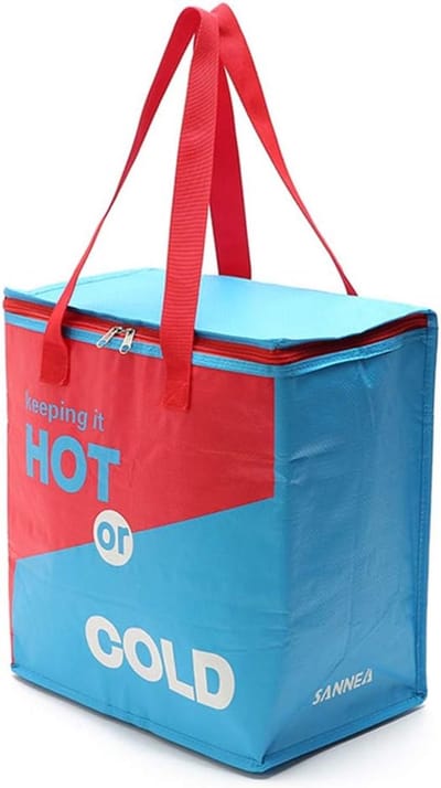 Grote koeltas - Picknicktas koelbox - Levensmiddelentransport - Waterdicht en inklapbaar - 26 liter 27x17x21 - Blauw
