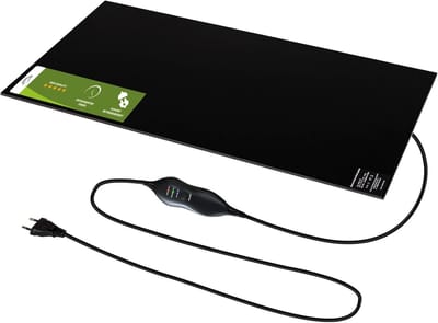 Infrarood Paneel - Elektrische Verwarming - Bureau Verwarmen - Traploze Dimmer - 30x60cm - Rood