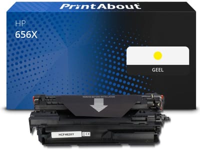 PrintAbout huismerk Toner 656X (CF462X) Geel Hoge capaciteit Geschikt voor HP