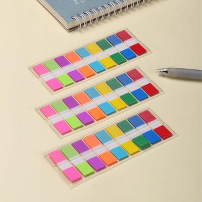 Dailygoods- Plakbriefjes 5-delige set - Transparant - Zelfklevende Notitieblaadjes - Herbruikbaar - Waterdicht - Scheurvast 135 x 53 mm