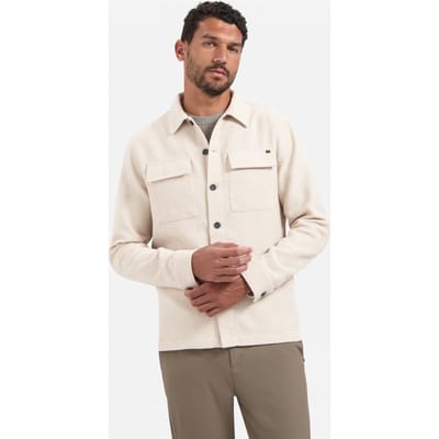No Excess Overshirt Full Button Stretch Kit Maat: L | Casual Overhemden Outlet | Heren | Beige