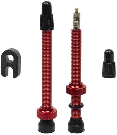 Merkloos UST - Tubeless Presta Ventielen - 60 mm - Aluminium - Rood