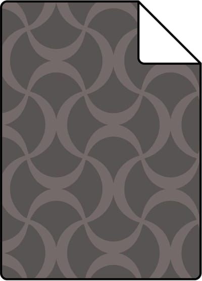 Proefstaal Origin Wallcoverings behang grafisch donkergrijs - 26,5 x 21 cm - 345740-S