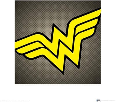 Kunstdruk DC Comics - Wonder Woman - Symbol 40x40cm
