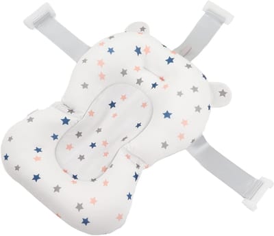 Veilig Opvouwbaar Babybadkussen voor Pasgeborenen - Comfortabel Badkussen met Sterrenprint voor Babybad en Ondersteuning
